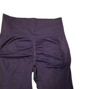 Booty Scrunch Leggings Yoga Pants Small Dark Blue/Purple Color Women